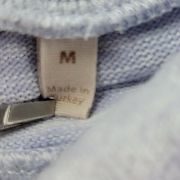 Soft Surroundings Funnel Neck Sweater Pullover Long Sleeve Pockets Lavender M - Picture 8 of 10